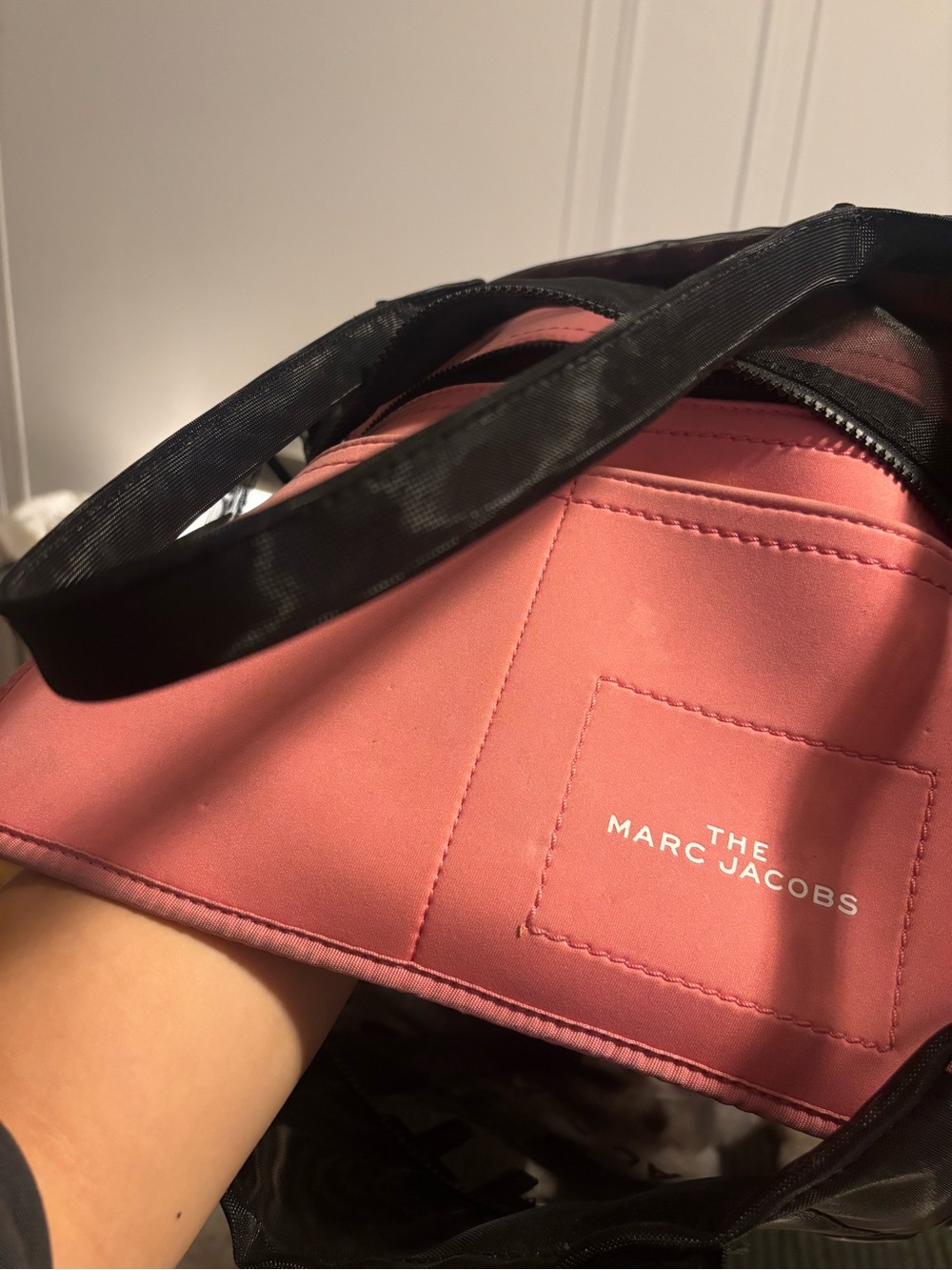 Large Black Marc Jacobs Transparent Mesh THE TOTE - Picture 5 of 8